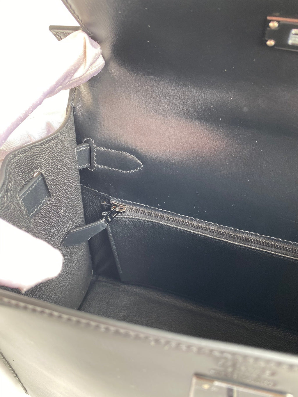 Kelly 25cm Box Leather Handbag - Full Set