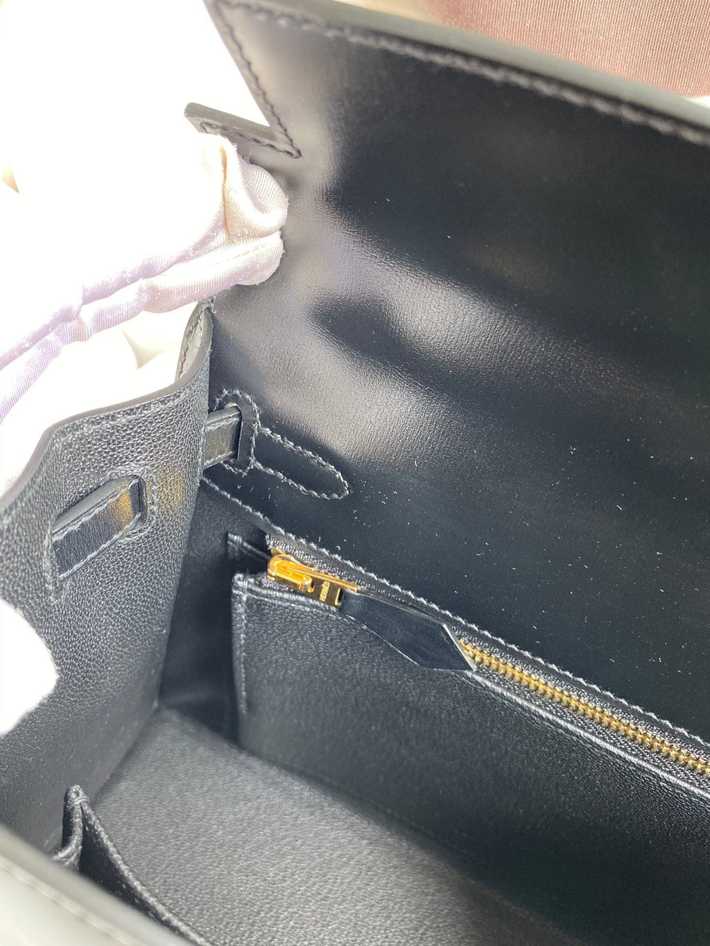 Kelly 25cm Box Leather Handbag - Full Set