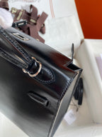 Kelly 25cm Box Leather Handbag - Full Set