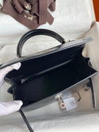 Kelly 25cm Box Leather Handbag - Full Set