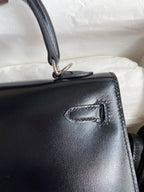 Kelly 25cm Box Leather Handbag - Full Set