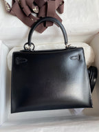 Kelly 25cm Box Leather Handbag - Full Set